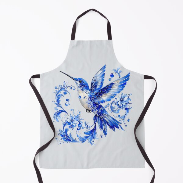 Item preview, Porcelain Blue Hummingbird 9 designed and sold by Dawne's Designs.