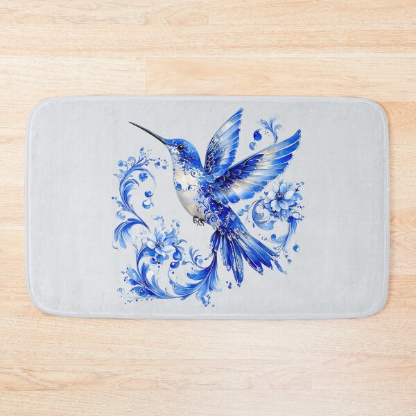 Item preview, Porcelain Blue Hummingbird 9 designed and sold by Dawne's Designs.