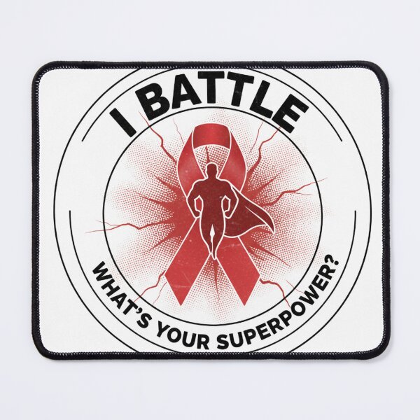 Item preview, I Battle – What’s Your Superpower Awareness Ribbon Warrior Design designed and sold by YK SHOP.