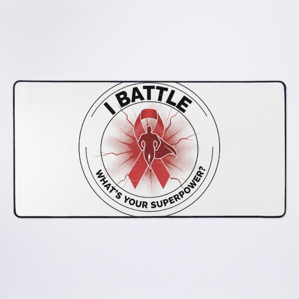 Item preview, I Battle – What’s Your Superpower Awareness Ribbon Warrior Design designed and sold by YK SHOP.