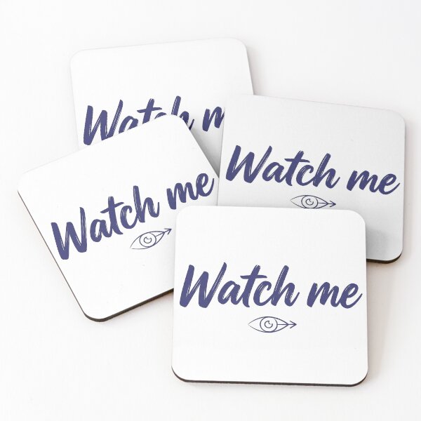 Item preview, Watch Me Motivational Quote Eye Arrow Typography Design designed and sold by ELmestka.