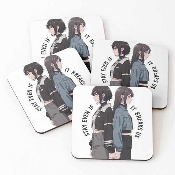 Item preview, Stay Even If It Breaks Us - Anime Relationship Resilience Art designed and sold by OVXIO.