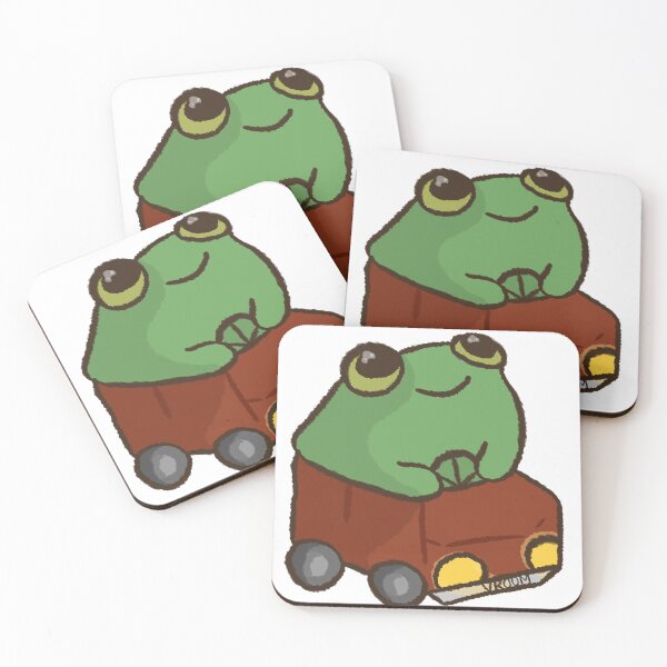 Item preview, froggy vroom vroom designed and sold by TheHermitCrab.