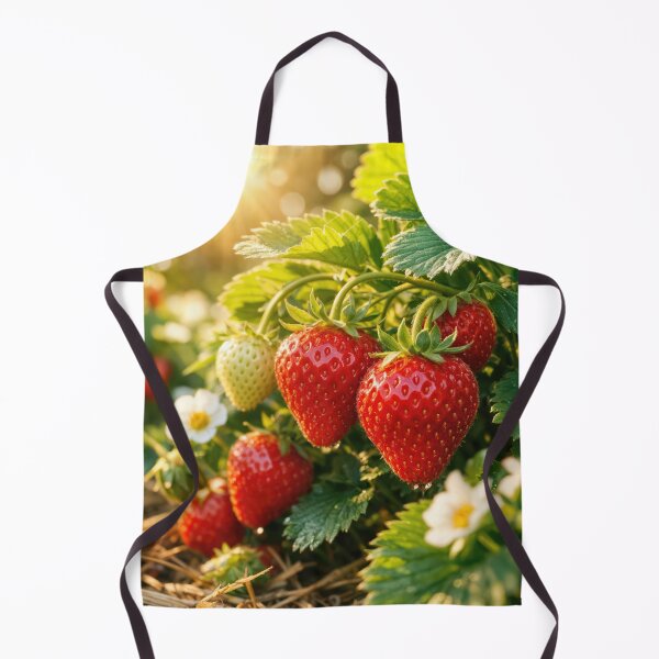 Item preview, Ripe Strawberries and Blossoms in Sunlight designed and sold by Maria Dryfhout.