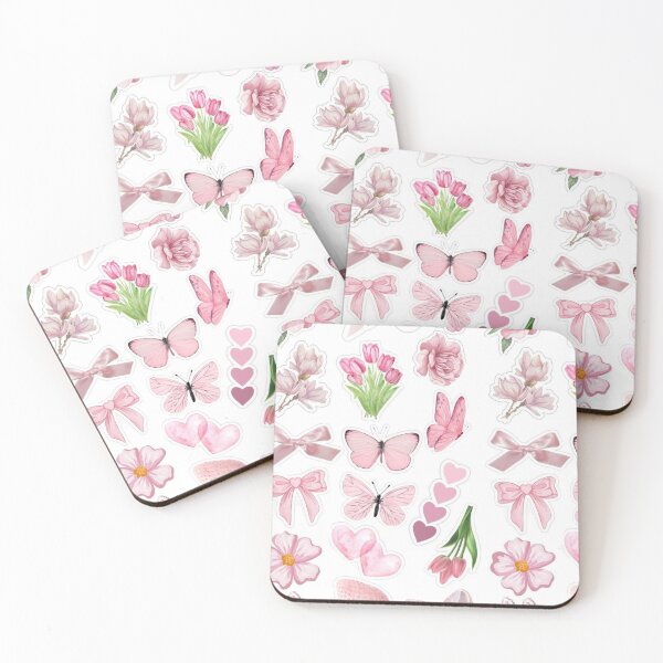Item preview, Pink Coquette Aesthetic Soft Girl Sticker Pack designed and sold by Camistudios.