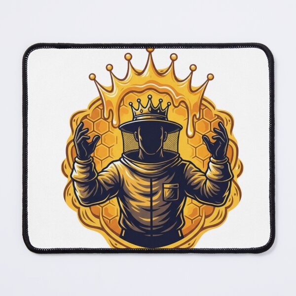 Item preview, Queen Bee Beekeeper Crown – Honeycomb Royal Honey Lover Design designed and sold by YK SHOP.