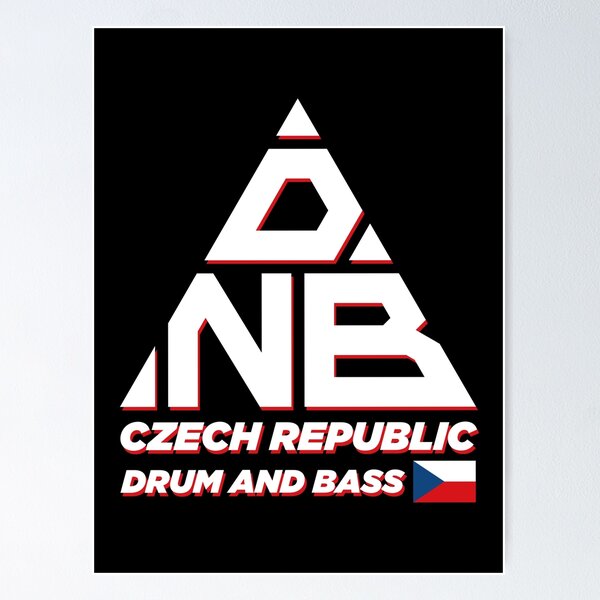 Item preview, Czech Republic Drum and Bass – Central European Bass Culture Streetwear Graphic designed and sold by paulo silveira.