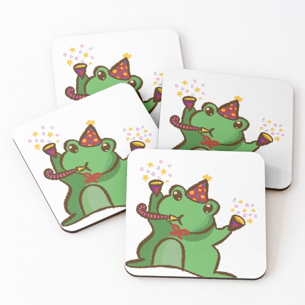 Item preview, party frog designed and sold by TheHermitCrab.