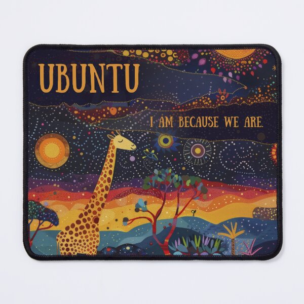 Item preview, Ubuntu I am because we are - Cute Giraffe designed and sold by Thunderg1rl.