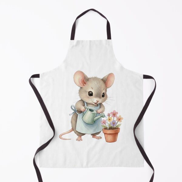 Item preview, Cute Mouse Watering Flowers -  Cute Mouse & Hobbies Series designed and sold by EnlightArt.