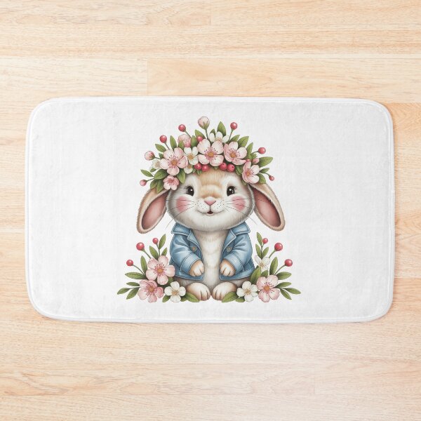 Item preview, Bunny with Floral Crown designed and sold by jkrphoto.