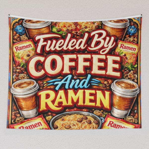 Item preview, College "Fueled By Coffee And Ramen"  designed and sold by VFWChuck.