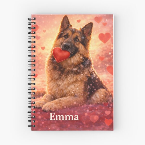 Item preview, Emma – German Shepherd Name Art Cute Dog Portrait designed and sold by Zampettalibera.