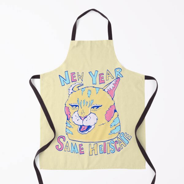 Item preview, new year same hellscape- happy new year cat art designed and sold by crestfallenmermaid.