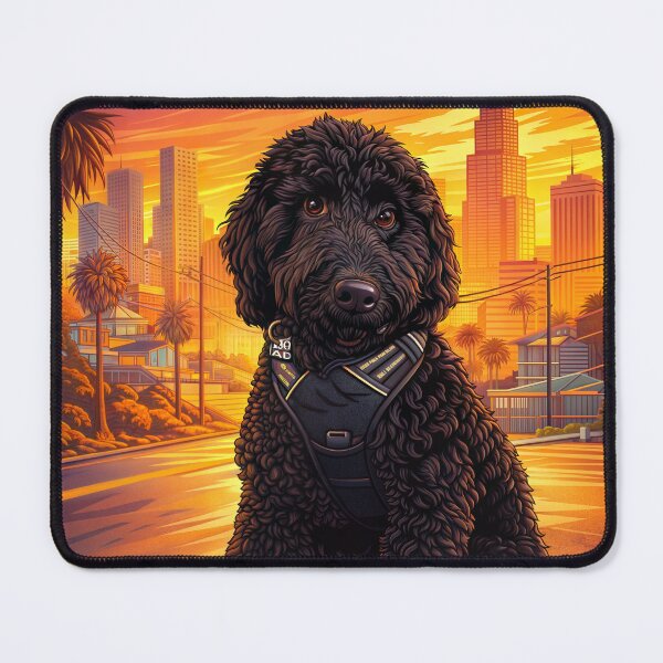 Item preview, Black Labradoodle designed and sold by VelvetRoom.