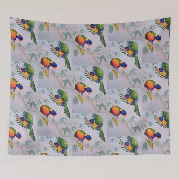 Item preview, A Pair of Australian Rainbow Lorikeets designed and sold by Garry Greenwood.