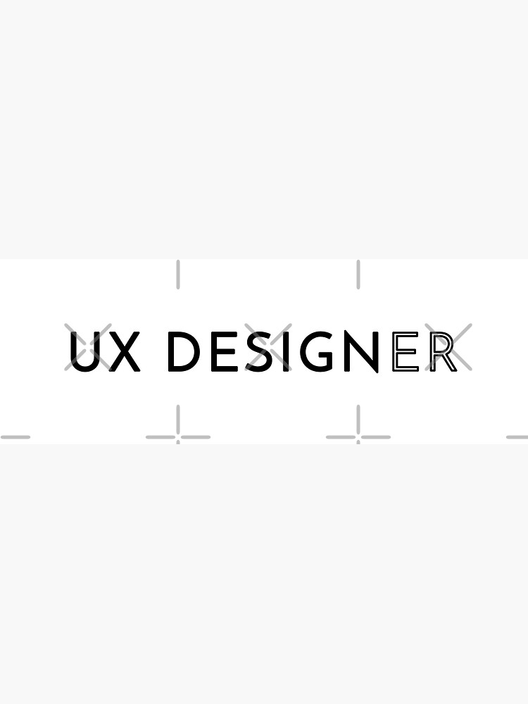 Thumbnail 3 of 3, Sticker, UX Designer (Inverted) designed and sold by developer-gifts.