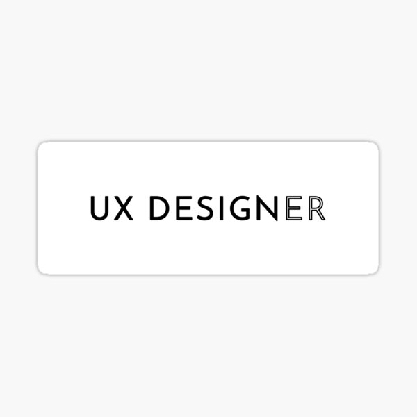 UX Designer (Inverted) Sticker