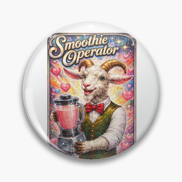 Item preview, Goat With Smoothies Humor Smoothie Operator designed and sold by VFWChuck.