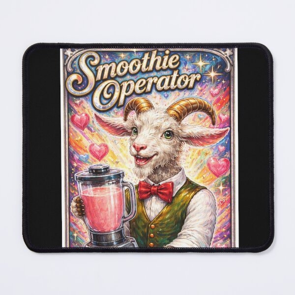 Item preview, Goat With Smoothies Humor Smoothie Operator designed and sold by VFWChuck.