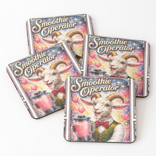 Item preview, Goat With Smoothies Humor Smoothie Operator designed and sold by VFWChuck.