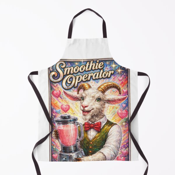 Item preview, Goat With Smoothies Humor Smoothie Operator designed and sold by VFWChuck.