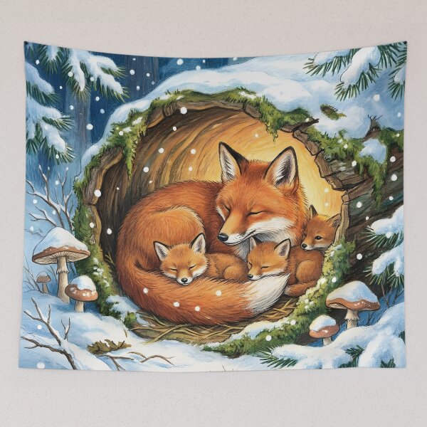 Item preview, Fox Family In The Forest designed and sold by Glimmersmith.