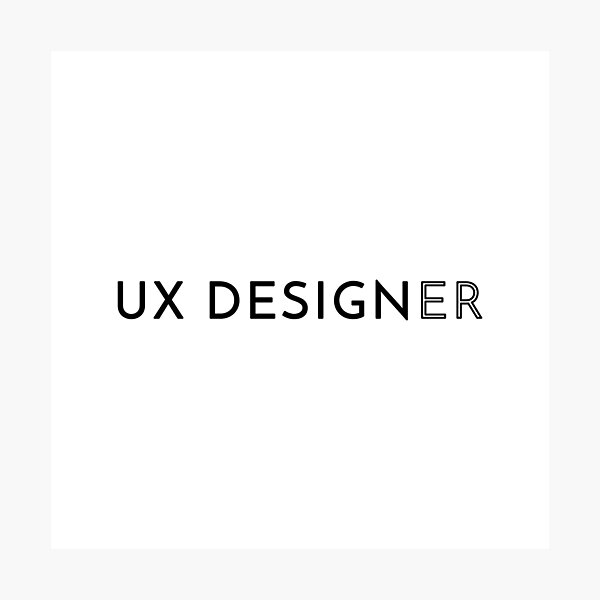 Artikel-Vorschau von UX-Designer (invertiert), designt und verkauft von developer-gifts.