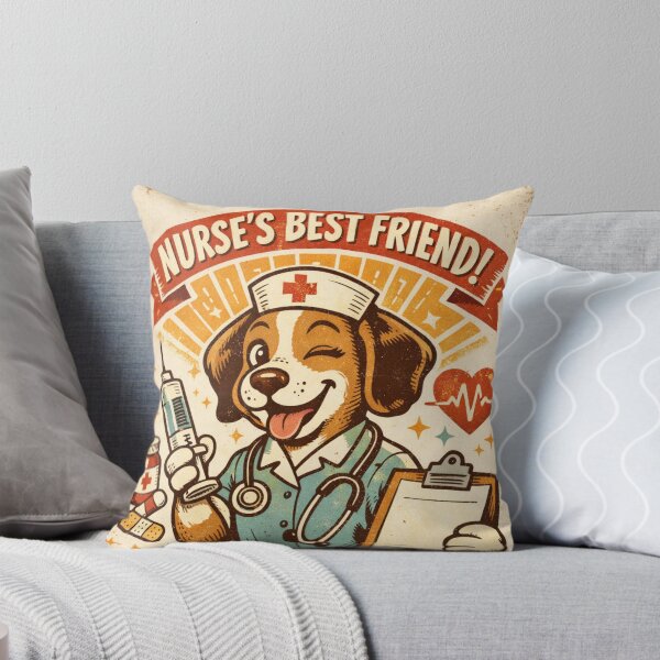 Item preview, Retro Nurse Dog - Vintage Pawsome Medical Puppy Design designed and sold by Nature's Palette.