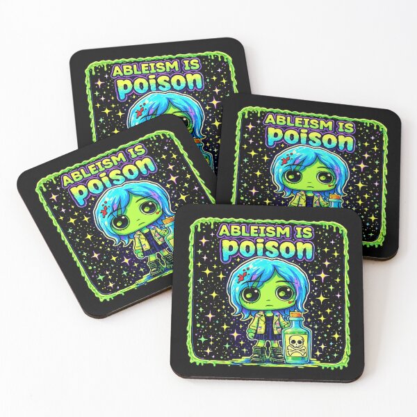 Item preview, Ableism is Poison - Neon Zombie Design for Disability Pride designed and sold by Questionable Taste.