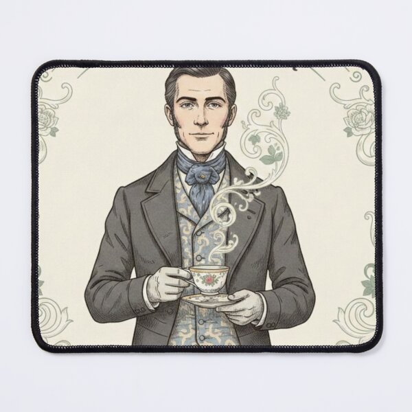 Item preview, English Gentleman Tea Humor Vintage Aesthetic Design designed and sold by MAGICKEY2024.