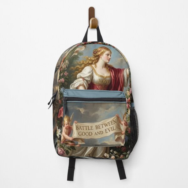 Item preview, Good vs Evil Allegory Love vs Hater Art designed and sold by MAGICKEY2024.