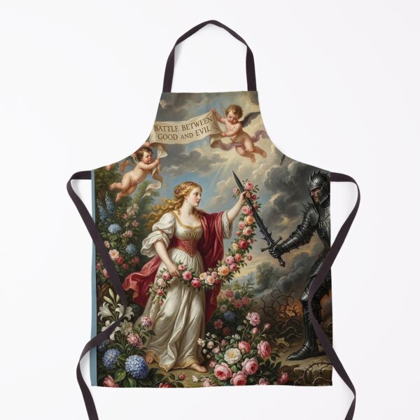 Item preview, Good vs Evil Allegory Love vs Hater Art designed and sold by MAGICKEY2024.
