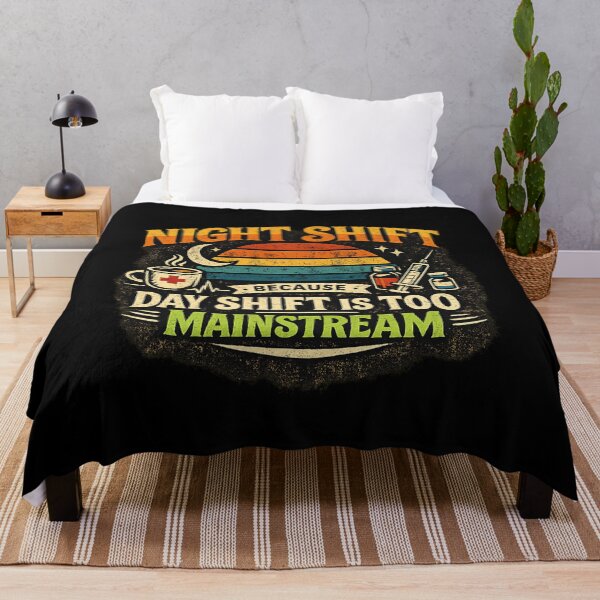 Item preview, Night Shift Nurse Shirt – Funny ER ICU Nursing Gift, Because Day Shift Is Too Mainstream designed and sold by HubCreates.