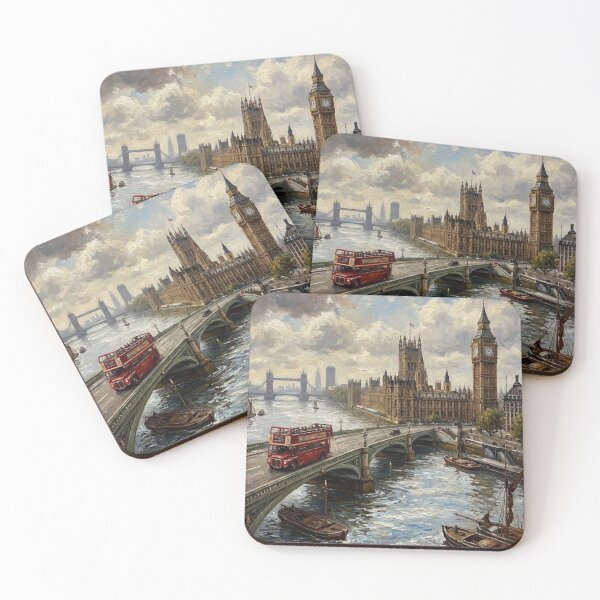 Item preview, Vintage London Big Ben Oil Painting Cityscape designed and sold by MAGICKEY2024.