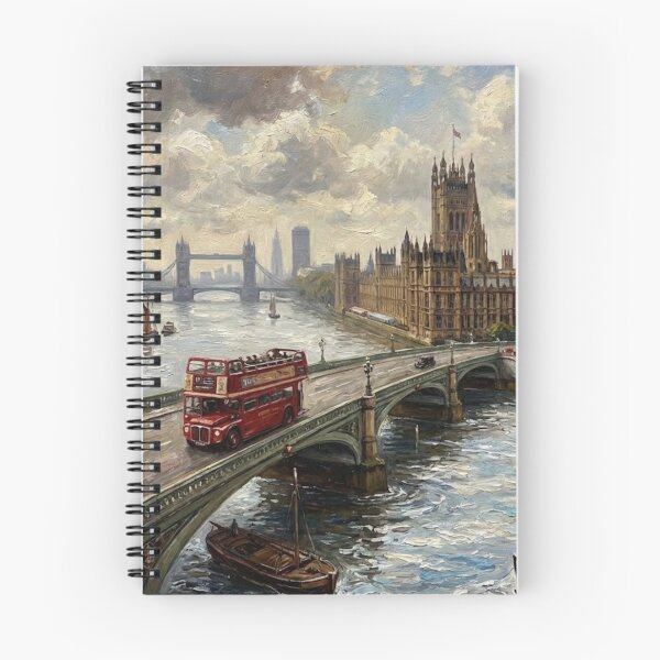 Item preview, Vintage London Big Ben Oil Painting Cityscape designed and sold by MAGICKEY2024.