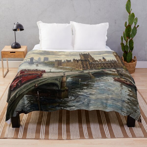 Item preview, Vintage London Big Ben Oil Painting Cityscape designed and sold by MAGICKEY2024.