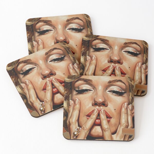 Item preview, The Bombshell's Grace: Marilyn Monroe Intense Portrait designed and sold by Art's Diner.