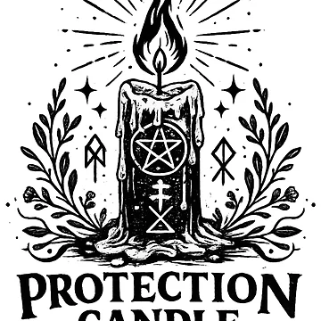 Artwork thumbnail, Protection Candle – Gothic Occult Ritual by SidTastic