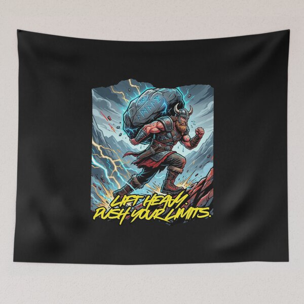 Item preview, Lift Heavy Push Your Limits - Viking Strongman designed and sold by SlavicKemp.
