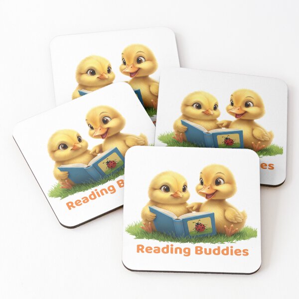 Item preview, Buddies Series: Reading Buddies. Cute Friends Reading a Book designed and sold by EnlightArt.