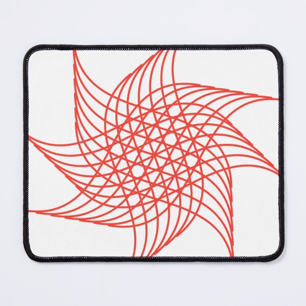 Item preview, Red Geometric Star Mandala Pattern designed and sold by imranatoz.