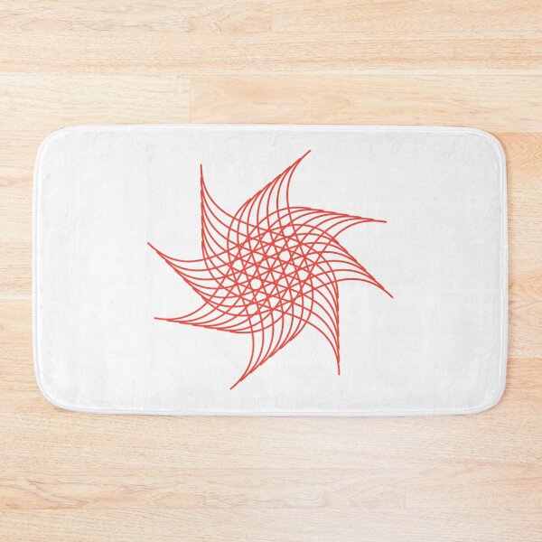 Item preview, Red Geometric Star Mandala Pattern designed and sold by imranatoz.