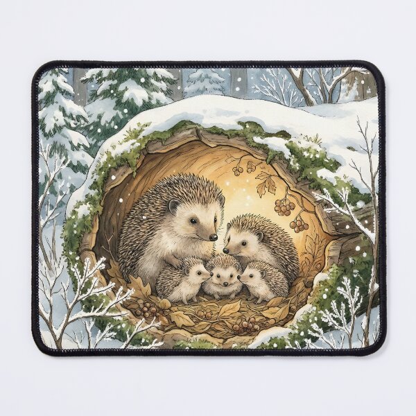 Item preview, Forest Critters Hedgehogs designed and sold by Glimmersmith.