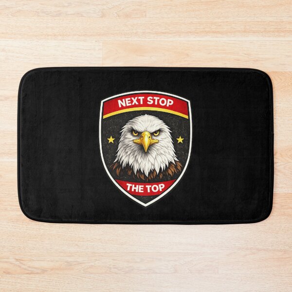 Item preview, Motivational Eagle Shield Design Next Stop The Top designed and sold by AmazingViews.