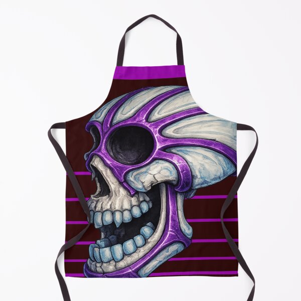 Item preview, Purple Masked Skull Maroon Stripe designed and sold by M-shot87.