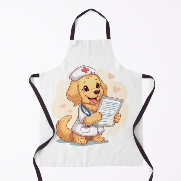 Item preview, Cute Golden Retriever Nurse - Adorable Medical Dog Illustration - Perfect gift for Nurses & Dog Lovers designed and sold by Nature's Palette.