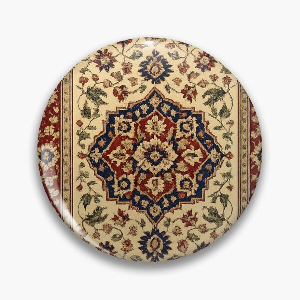 Item preview, Classic Vintage Oriental Rug Pattern Red and Navy Floral Design designed and sold by ELmestka.