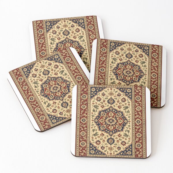 Item preview, Classic Vintage Oriental Rug Pattern Red and Navy Floral Design designed and sold by ELmestka.