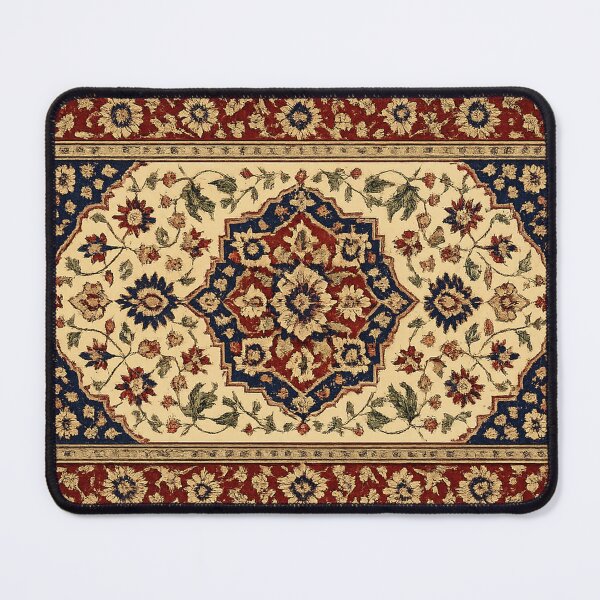 Item preview, Classic Vintage Oriental Rug Pattern Red and Navy Floral Design designed and sold by ELmestka.